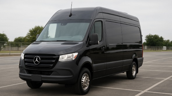 Exterior of Henderson Party Bus Company's 14 Passenger Sprinter Limousine in Henderson