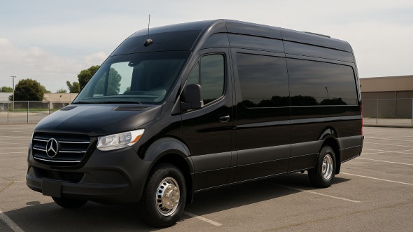 Exterior of Lexington Party Bus Company's 14 Passenger Sprinter Limousine in Lexington