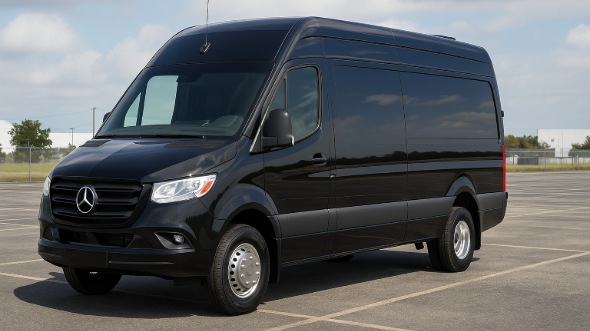 Exterior of Richmond Party Bus Company's 14 Passenger Sprinter Limousine in Richmond
