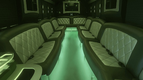 Interior of Henderson Party Bus Company's 25 Passenger Party Bus in Henderson