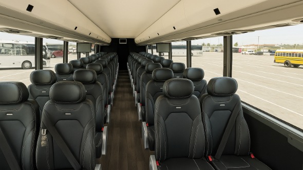 Interior of Kentucky Party Bus Company's 30 Passenger Minibus in Kentucky