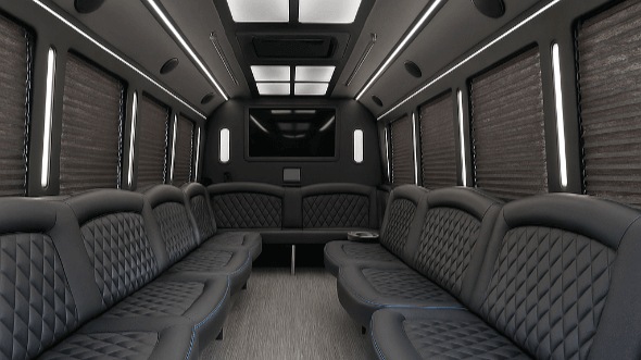 Interior of Henderson Party Bus Company's 30 Passenger Party Bus in Henderson