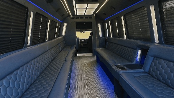 Interior of Owensboro Party Bus Company's 30 Passenger Party Bus in Owensboro