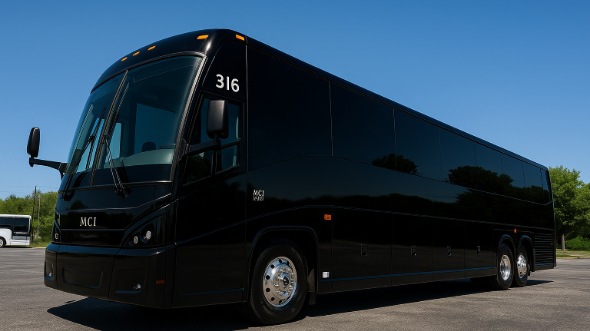 Exterior of Kentucky Party Bus Company's 44 Passenger Charter Bus in Kentucky