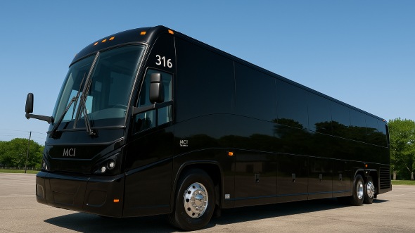 Exterior of Kentucky Party Bus Company's 51 Passenger Charter Bus in Kentucky