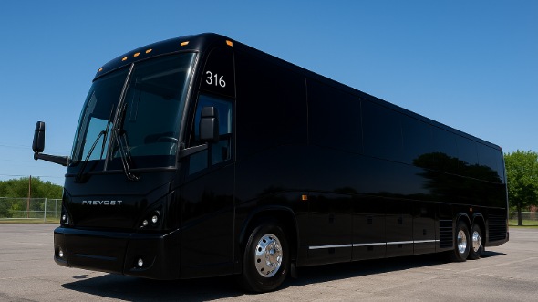 Exterior of Kentucky Party Bus Company's 54 Passenger Charter Bus in Kentucky